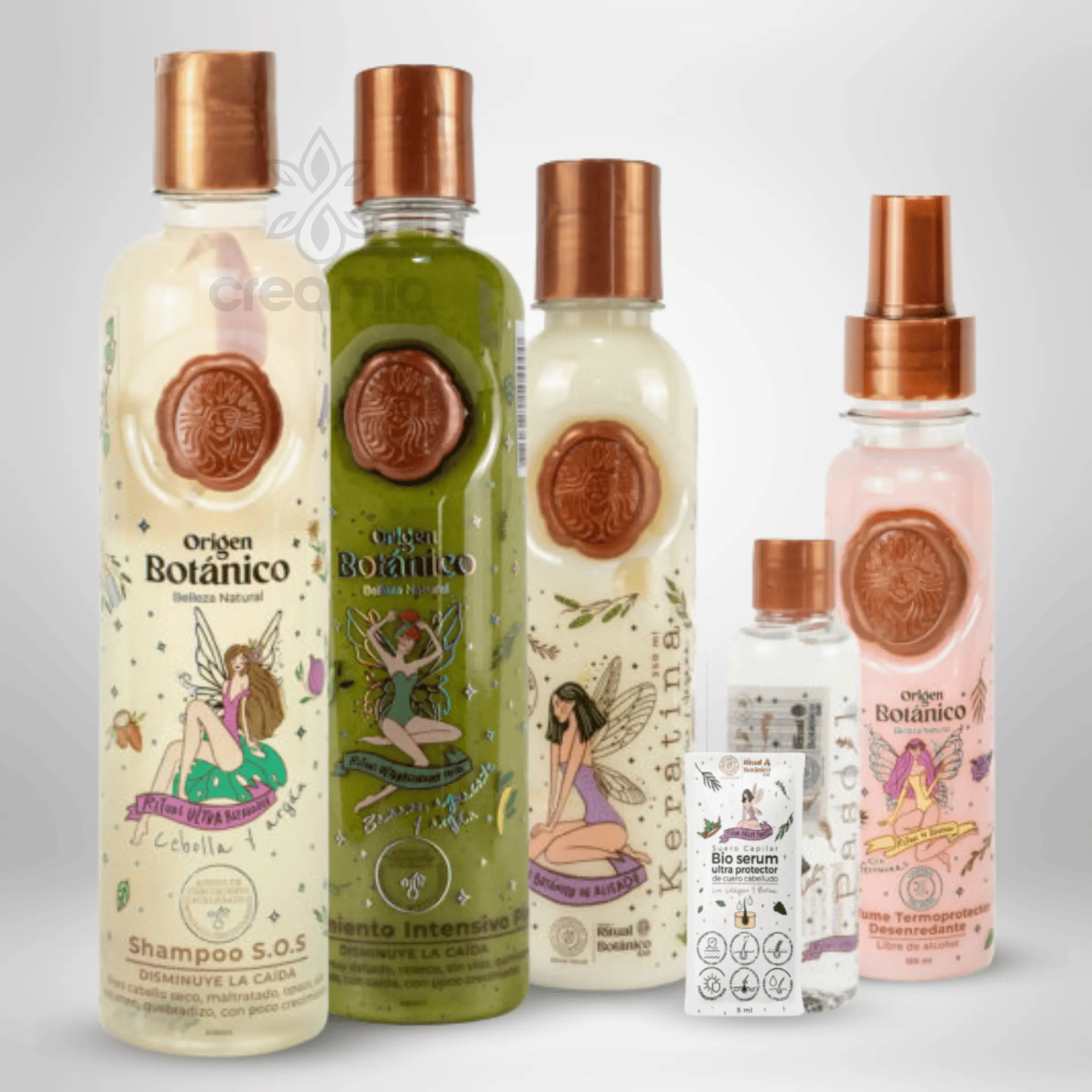 Origen Botanico Ritual Botanico Keratina 250ml and Post-Care for Dry Hair, 4 Pack