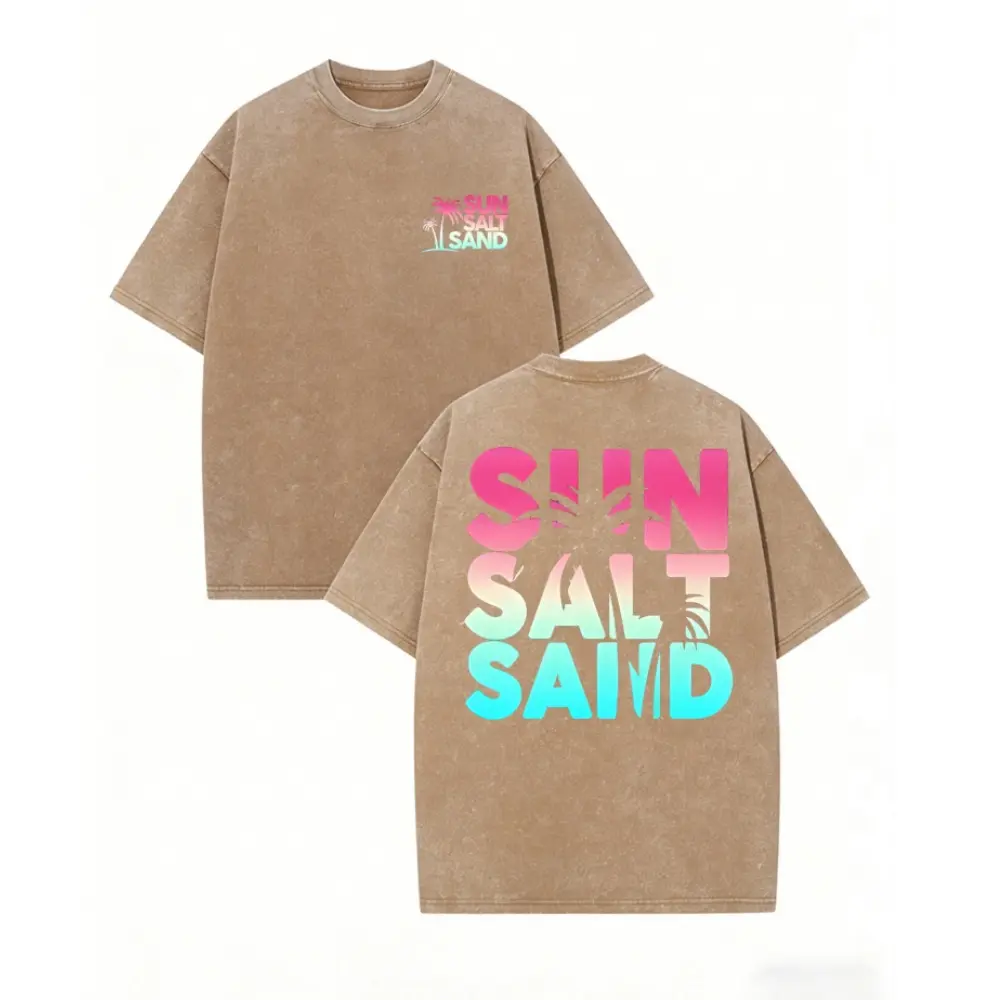 Washed T-shirt-Coffee