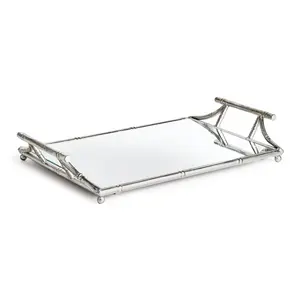 Daphne Mirrored Tray With Handles