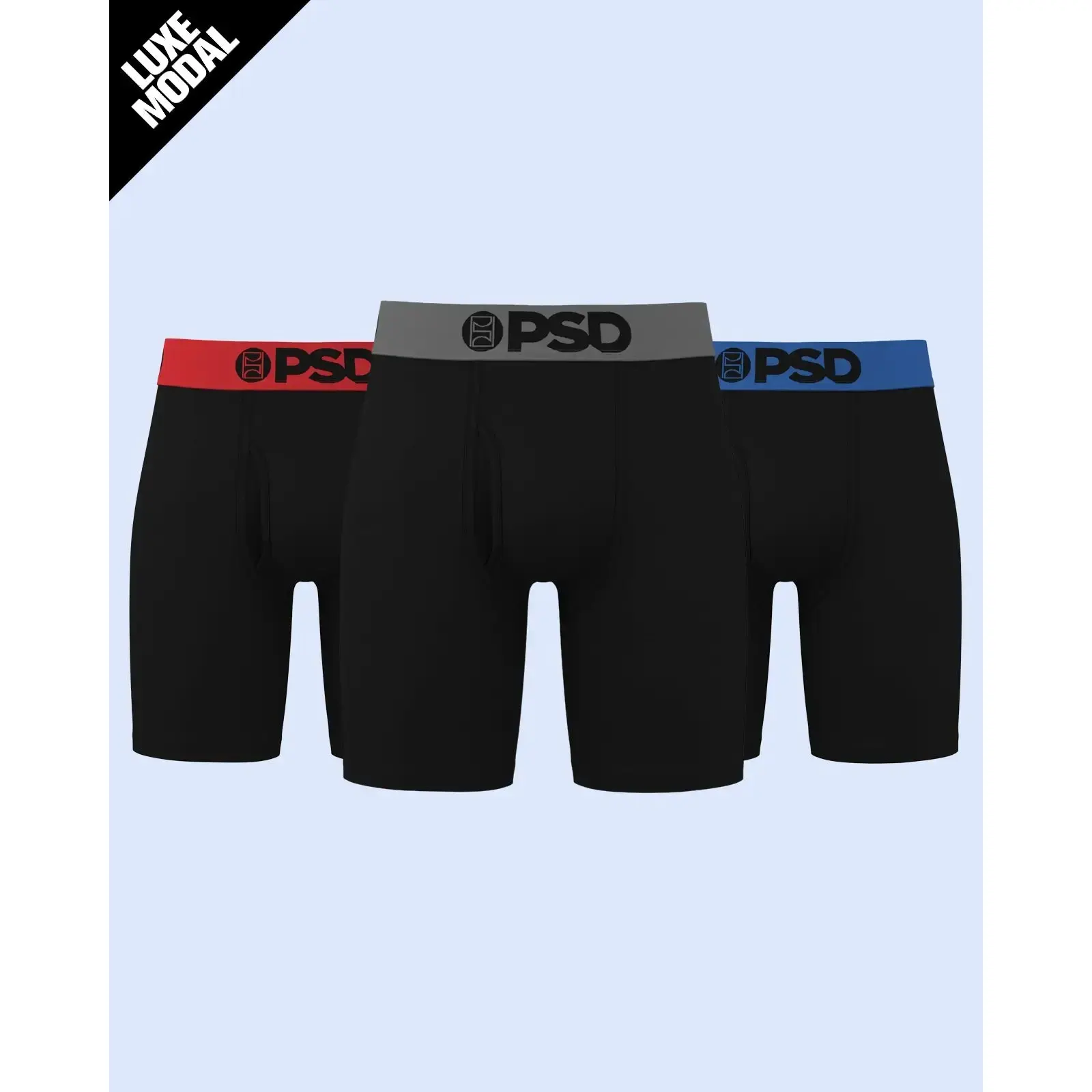 PSD Mens Luxe Modal Boxer Brief - Ultrasoft, Breathable, and Stretchy Luxe Modal Fabric, Comfortable Underwear Menswear Activewear Athletic Sportswear Sports Clothes