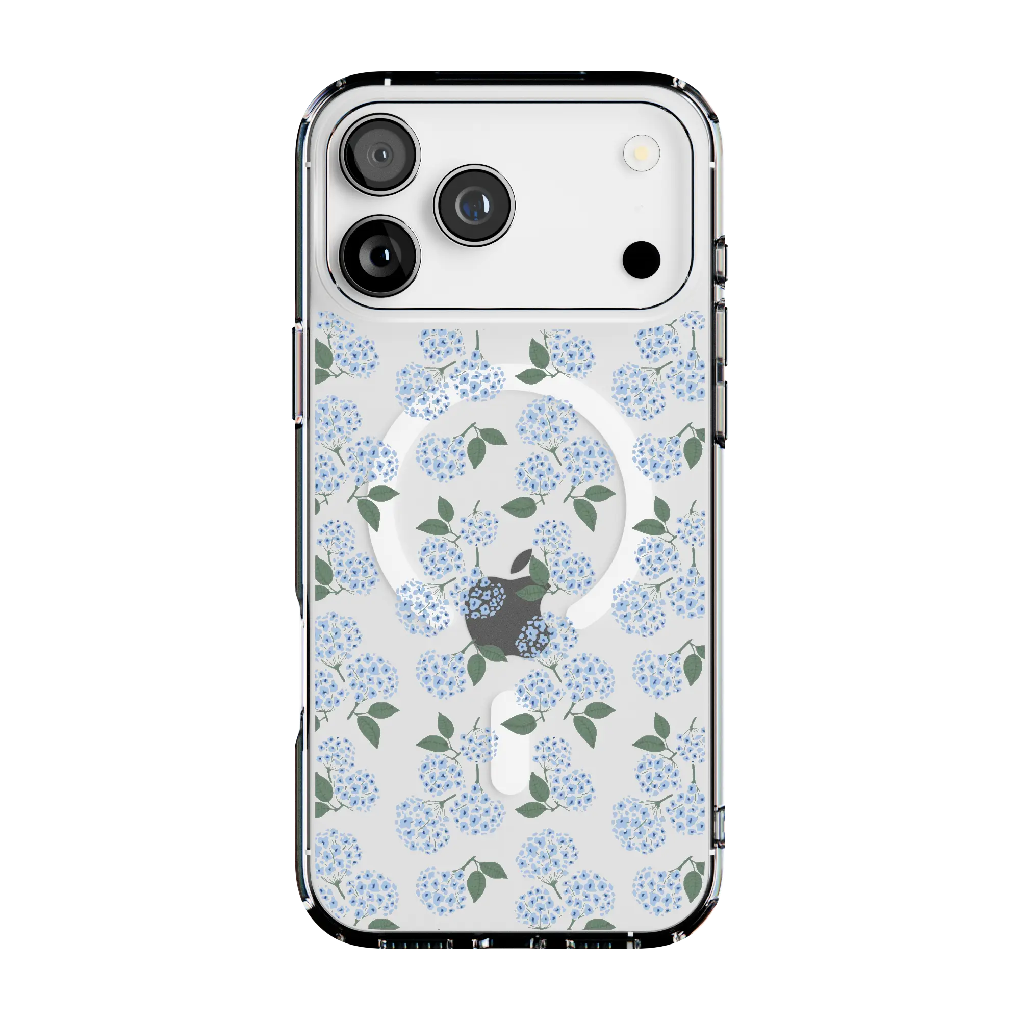 Casely Nantucket Cottage | Blue Hydrangea Clear MagSafe Case