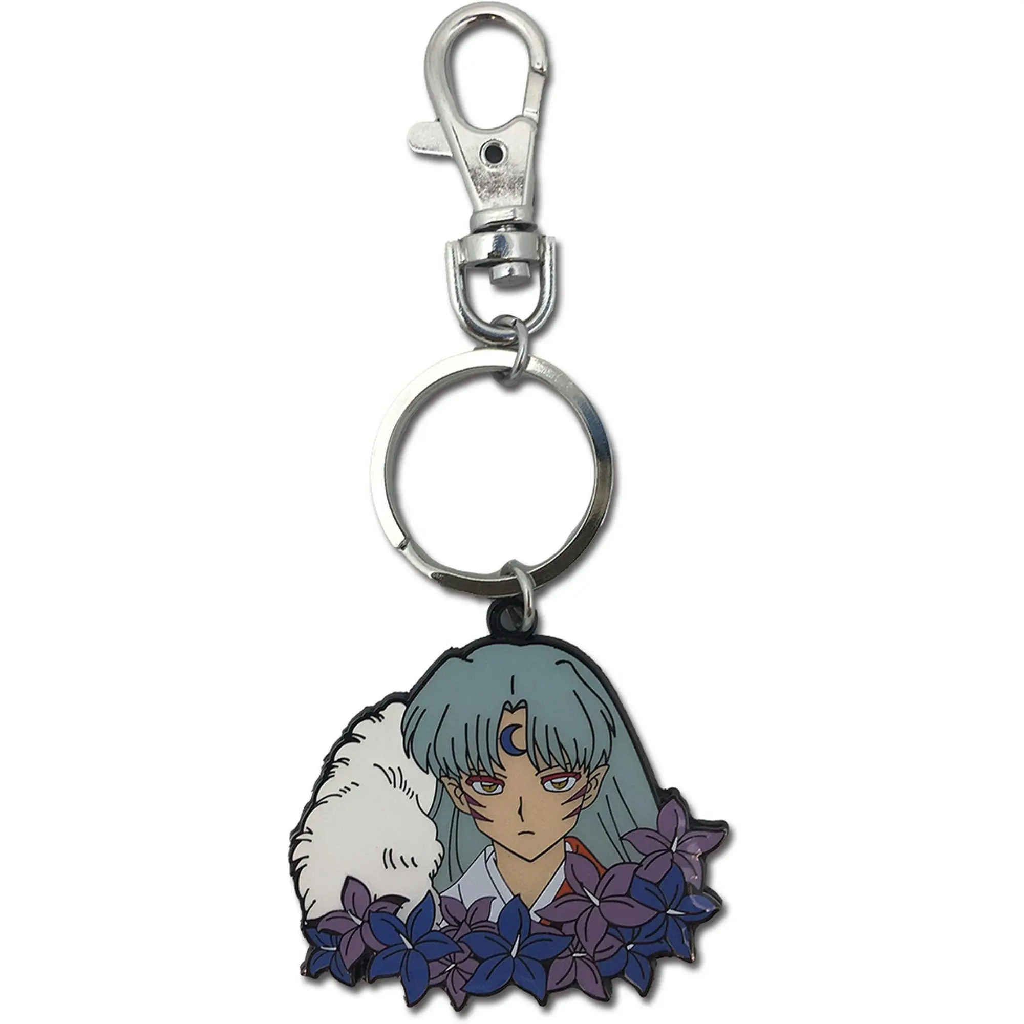 Inuyasha - Sesshomaru Flower Metal Keychain