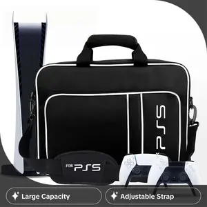 For PS5 Travel Case for PS5 Protective Case Bag Suitable for PS5 Disc/Digital Edition Console, Controllers, Game Cards, Headset