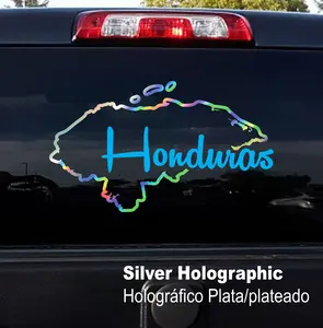 Sticker Mapa Honduras - Adhesive Vinyl Decal:  mapa catracho for Motorcycle, Car, Boats, Glass Doors and Walls | Different Sizes and Colors Available | Easy installation