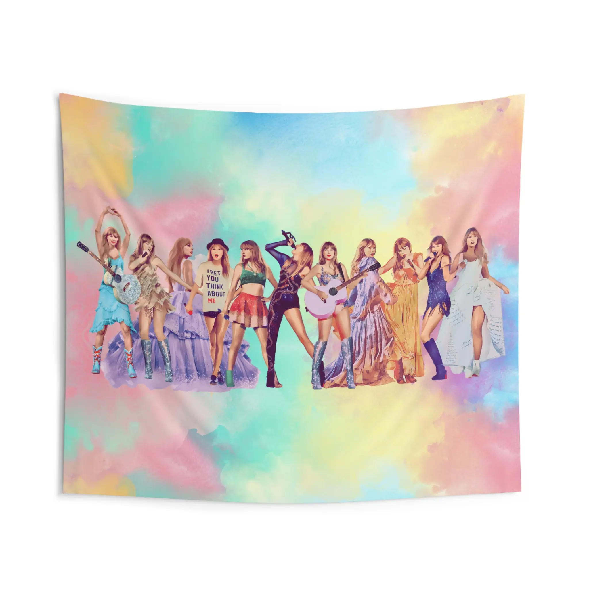 Eras Tour Icon Wall Tapestry Multi Size Hangable Tortured Poets Microfiber Decor