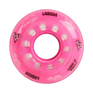 Labeda Whips Roller Hockey Wheel - Pink X-Soft 59mm - Single Wheel