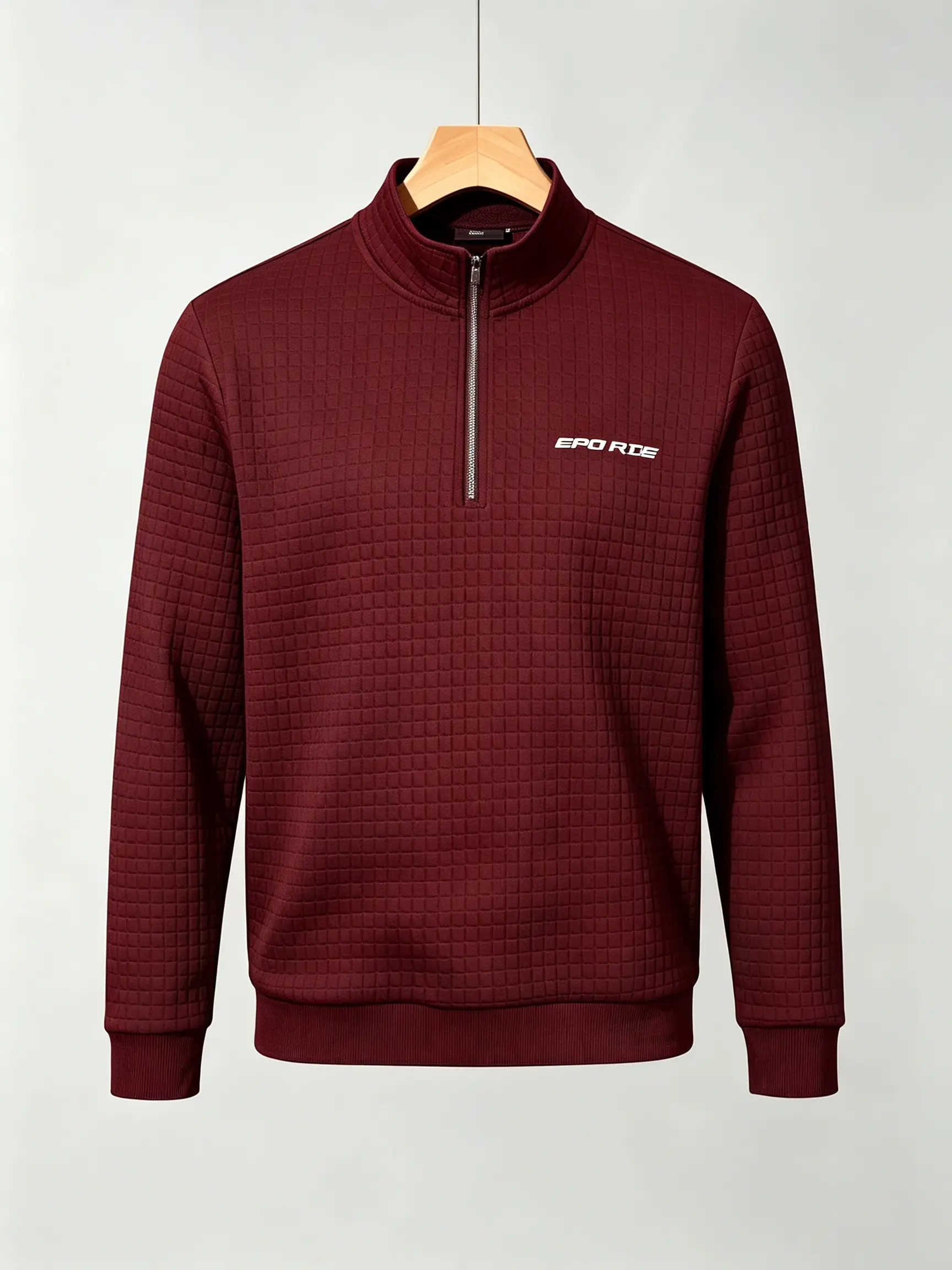 half zip pullover Menswear, Sweatshirts, Zip Hoodie, Full Zip Hooded Jacket, Long Sleeve Casual Top, Solid Color Hoodie