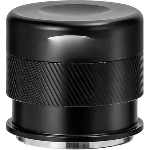 Coffee Products, 53MM Espresso Tamper,  Barista Coffee Calibrated Tamper with Spring Loaded,  Stainless Steel Tamper Compatible with 54MM Breville Bottomless Portafilter (Black)