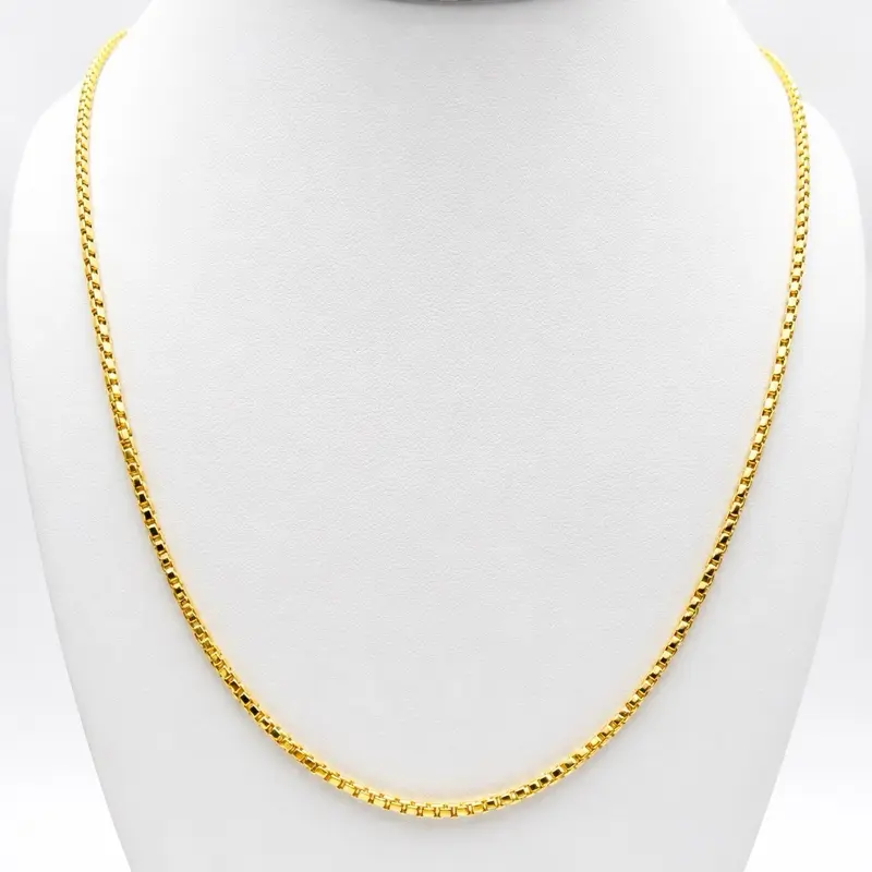 Oro 18k Cadena Venezia, 60cm - 1.7mm