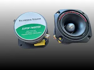 2*Blurred Vision Audio BV-AST3.8  3" DIAMETER 1" VOICE COIL ALUMINUM SUPER BULLET TWEETERS