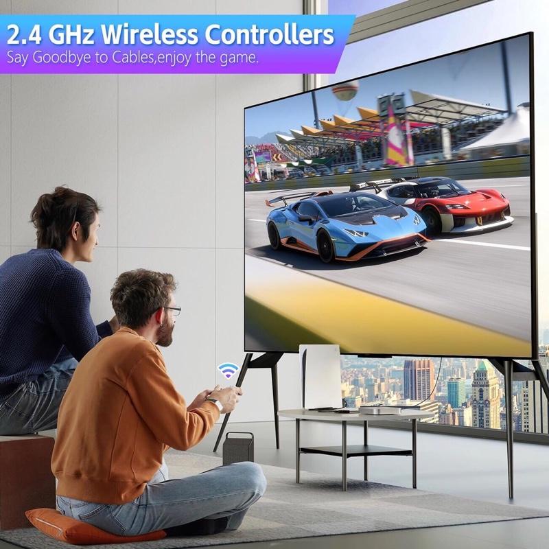 Retro Game Stick, Retro Gaming Console with Built-in 20000+ Classic Games, Video Games Stick 4K HDMI with Dual 2.4G Wireless Controllers (64GB)