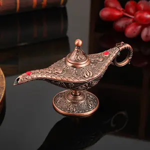 New Luxury Aladdin's Lamp European Style Palace Dinner Lamp Decorative Ornament Creative Exquisite Metal Craft Ornament
