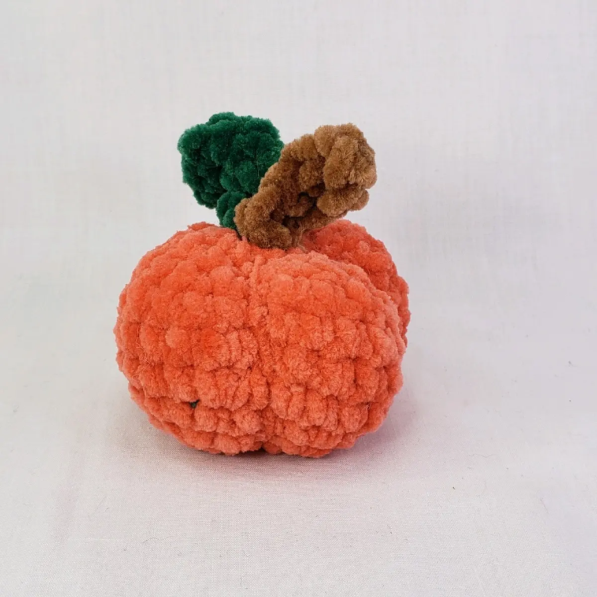 Handmade Crochet Pumpkin Plushy for Fall Decor - Soft and Cozy Stuffed Toy
