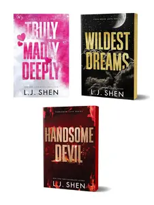 Forbidden Love by L.J. Shen 3-Book Series Novel Romance Books: Truly Madly Deeply, Wildest Dreams, Handsome Devil (Romantic Fiction) - Paperback