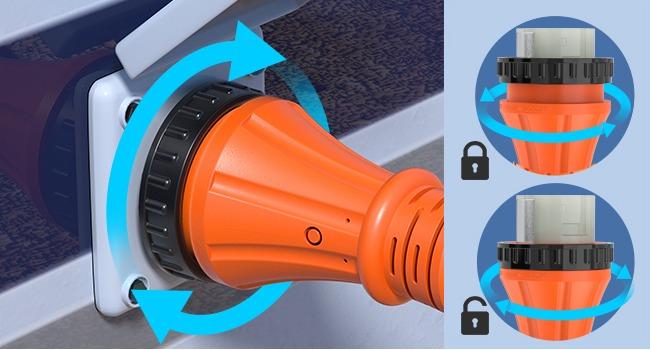 Nilight RV Locking Adapter Cord 15 Amp to 50 Amp Pure Copper Heavy Duty 10 Gauge Wire ETL Listed 5-15P to SS2-50R 15M/50F Weatherproof Cord for RV Camper Caravan Van Trailer