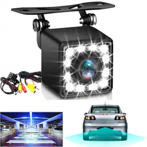 Car Backup Camera 12 LED Night Vision Waterproof, High-Quality Car Rear View Mirror, Durable Design for Safe Driving Experience, Led Lights