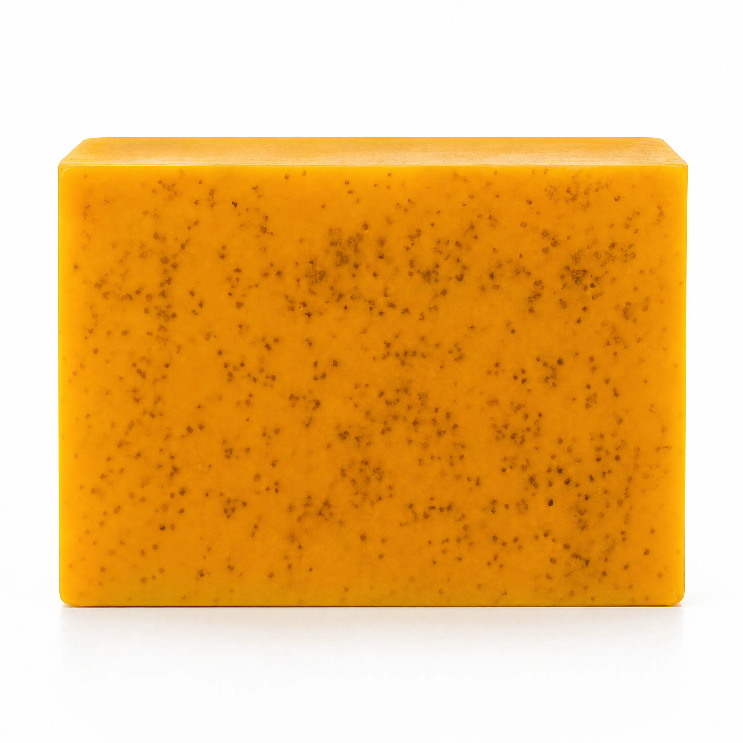 Yellow Soap Bar with Speckles for Gentle Cleansing and Moisturizing