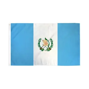 Guatemala National Flag, 2x3ft Polyester Dye Sublimation Print Banner with Header Tape, for Home & Festive Party Supplies Backdrops (Print Banners)