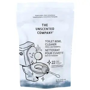 The Unscented Company Toilet Bowl Cleaner, Fragrance Free, 22 Tabs, 2.75 oz (78 g)