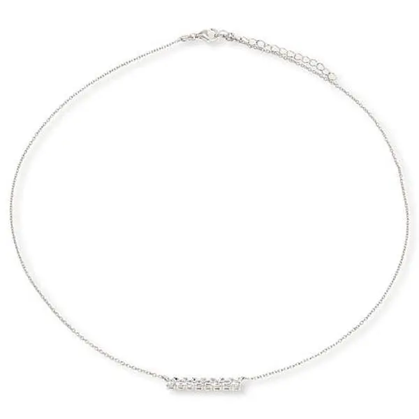 Radiance by Absolute™ 2ctw Asscher Cut Bar Drop Necklace