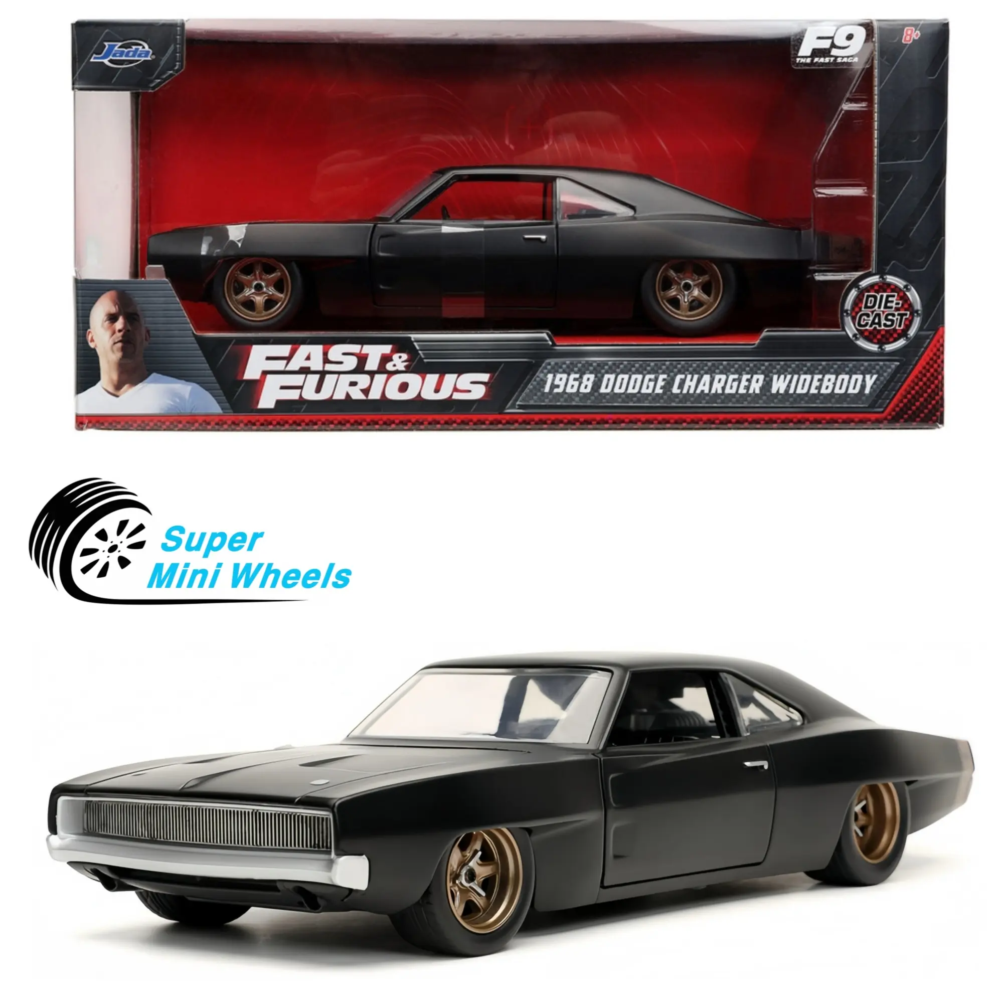 Jada 1:24 Fast & Furious 9 - 1968 Dodge Charger R/T Dom’s #32614