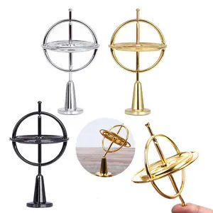 Metal Self-balancing Finger spinner Gyroscope Anti-gravity Colorful Metal Gyro Adults Kids Decompression Stress Relief Spinning Toy