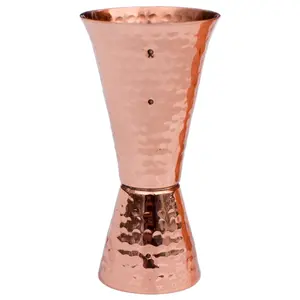 Prince of Scots Premium Hammered Copper Double Sided Jigger (Gift Box)