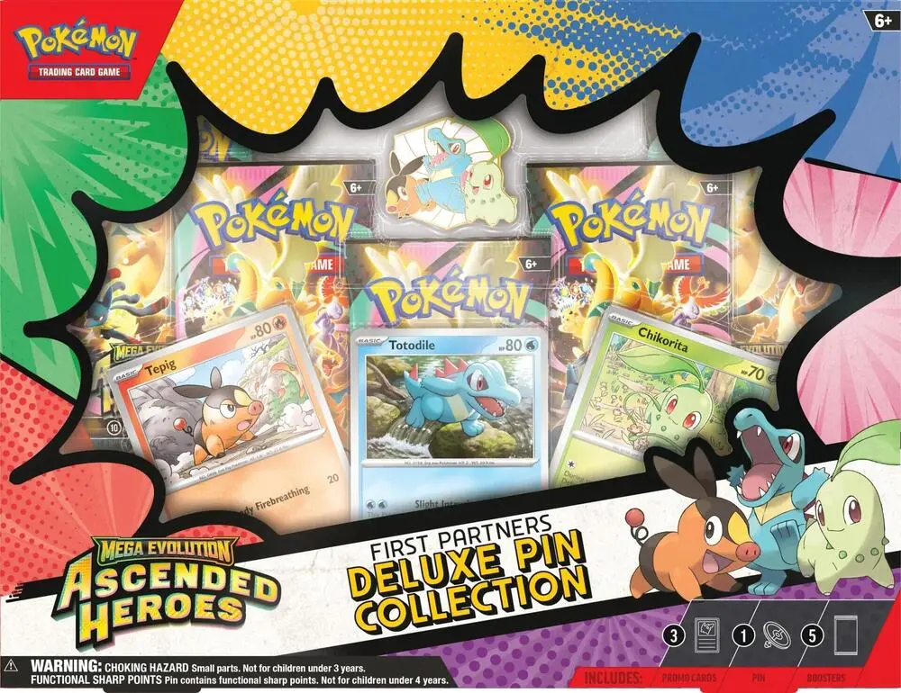 Pokémon Ascended Heroes First Partners Deluxe Pin Collection