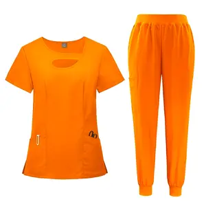 [Matte Scrub Set, Quick-Dry] Quick-Dry Matte Scrub Set - Comfort Fit Women's Nurse & Doctor Uniform with Pockets - Professional Dental Workwear