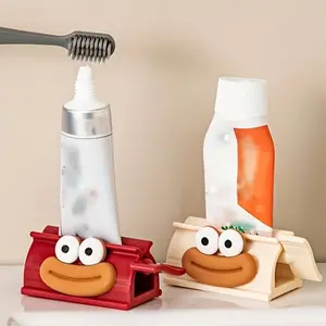 Toothpaste Squeezer Dispenser, Cute Large Mouth Design, Manual Bathroom Accessory, Easy Use Toothpaste Squeezer, Portable Roller Pump