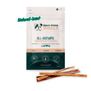 Bully Sticks Direct 12" Select Bully Sticks - Natural Scented Treats for Dogs - Medium Thickness - High Protein Low Fat - Grain-Free - All-Natural Chews