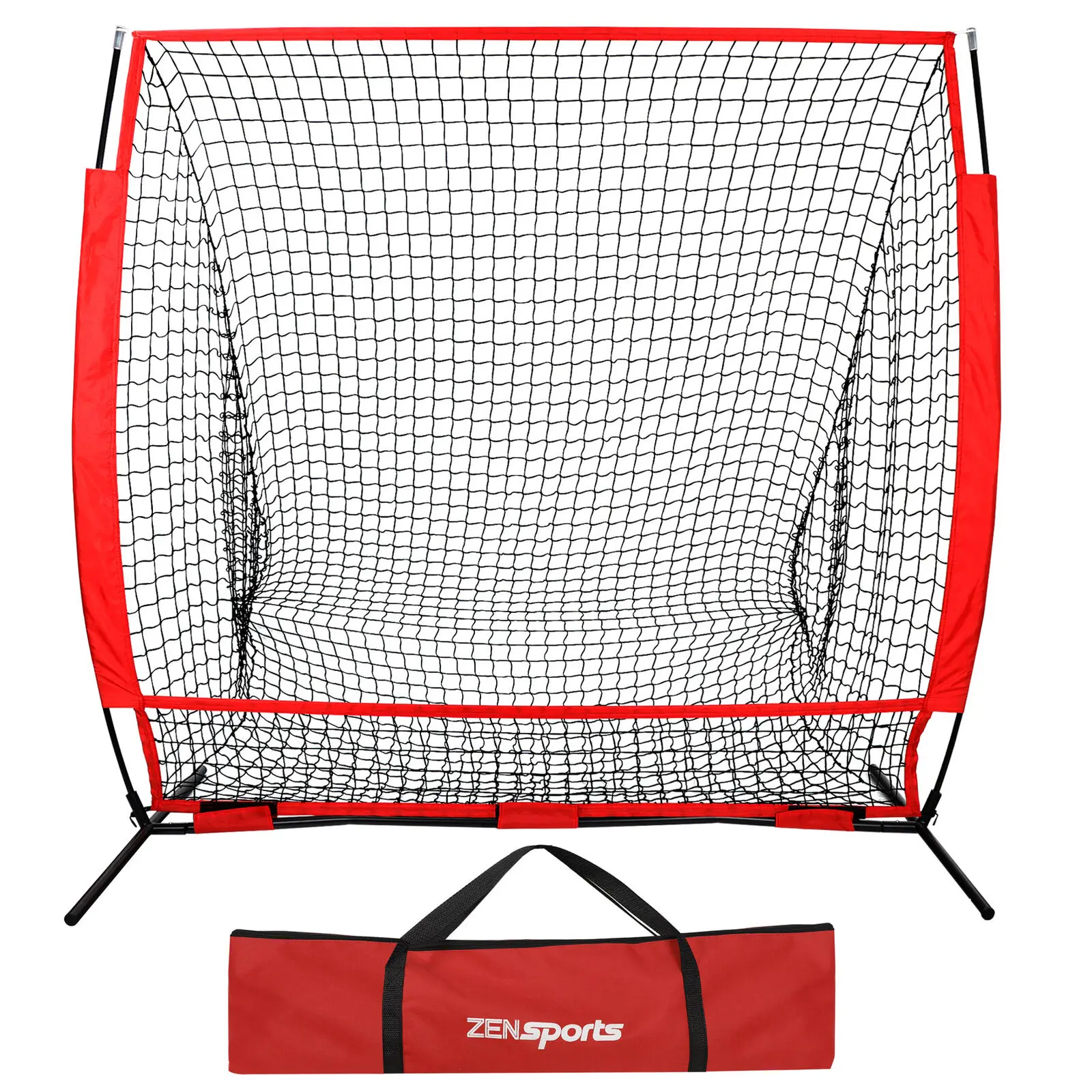 5'x5' Portable Baseball Batting Net - Sport Batting Cage Practice Net, Softball Training Aid, Practice Equipment with Included Carry Bag