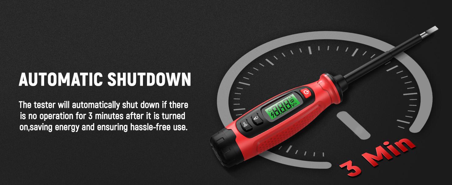 [Gift]KAIWEETS Voltage Tester with Screwdriver Function Non-Contact Detector Measures AC 3V to 500V LCD Screen Buzzer Alarm Wire Continuity Testing, KTS02