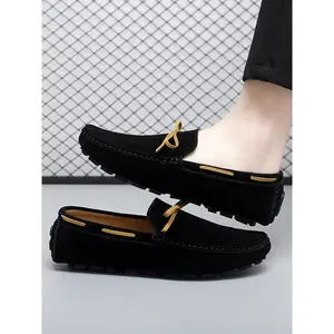 Men's Business Style Solid Color Loafers, Casual Comfortable Loafers for Daily Wear, Fashionable Shoes for Men, Boy, Low Top Loafers