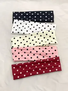5-Piece Polka Dot Hairband Set, Headbands Women, Casual Simple Headwear for Women and Girls, Minimalist Round Dotted Hair Accessories