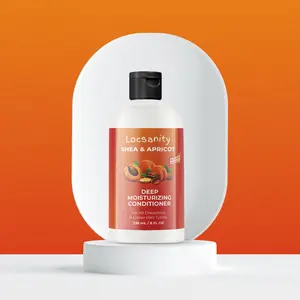 LOCSANITY Shea & Apricot Deep Moisturizing Conditioner 12 oz Haircare Apricot Hydrating Cleanser for All Hair Types