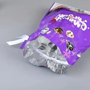 21pcs Christmas Gift Packaging Bags, Multi-Style Combination, Plastic Gift Bags, Festive Holiday Decoration Supplies