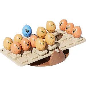 Balancing Egg See-Saw Toy, Montessori Balance Fun Logic Puzzle, STEM Learning Educational Maths Toy Gift for Kids Ages 3-6