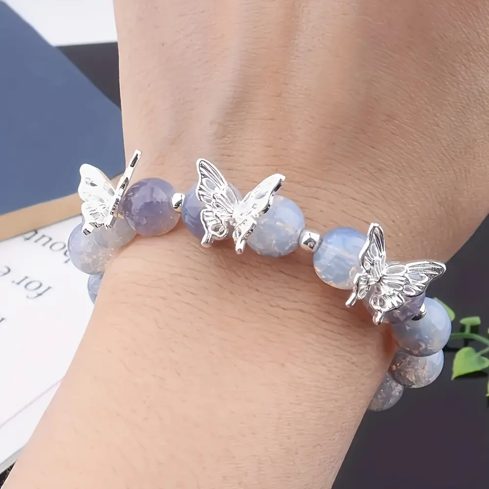 Women's Vintage Butterfly Rhinestone Alloy Spacer Beads & Charms - Manual DIY Jewelry Making Geometric Beaded Set Accessories, 20-80pcs, Beads Charms Accessories