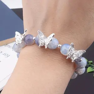 [20-80pcs Vintage Butterfly Beads] 20/40/60/80pcs Vintage Alloy Butterfly Spacer Beads | Suitable For DIY Jewelry Making Supplies, Handmade Bracelets, Necklaces, Earrings, Pendants And Other Handmade Materials