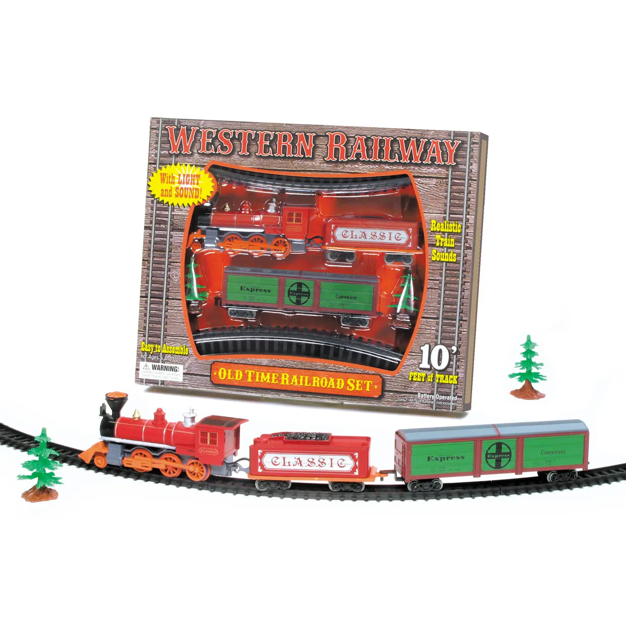 Western Railway Train Set With Light and Sound