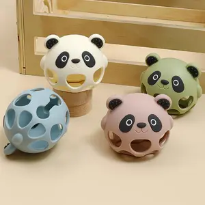 Cartoon Panda Grasp Ball, Teething Relief Toy, Stress Relief Teether for Babies, Fun Grip Toy for Early Development