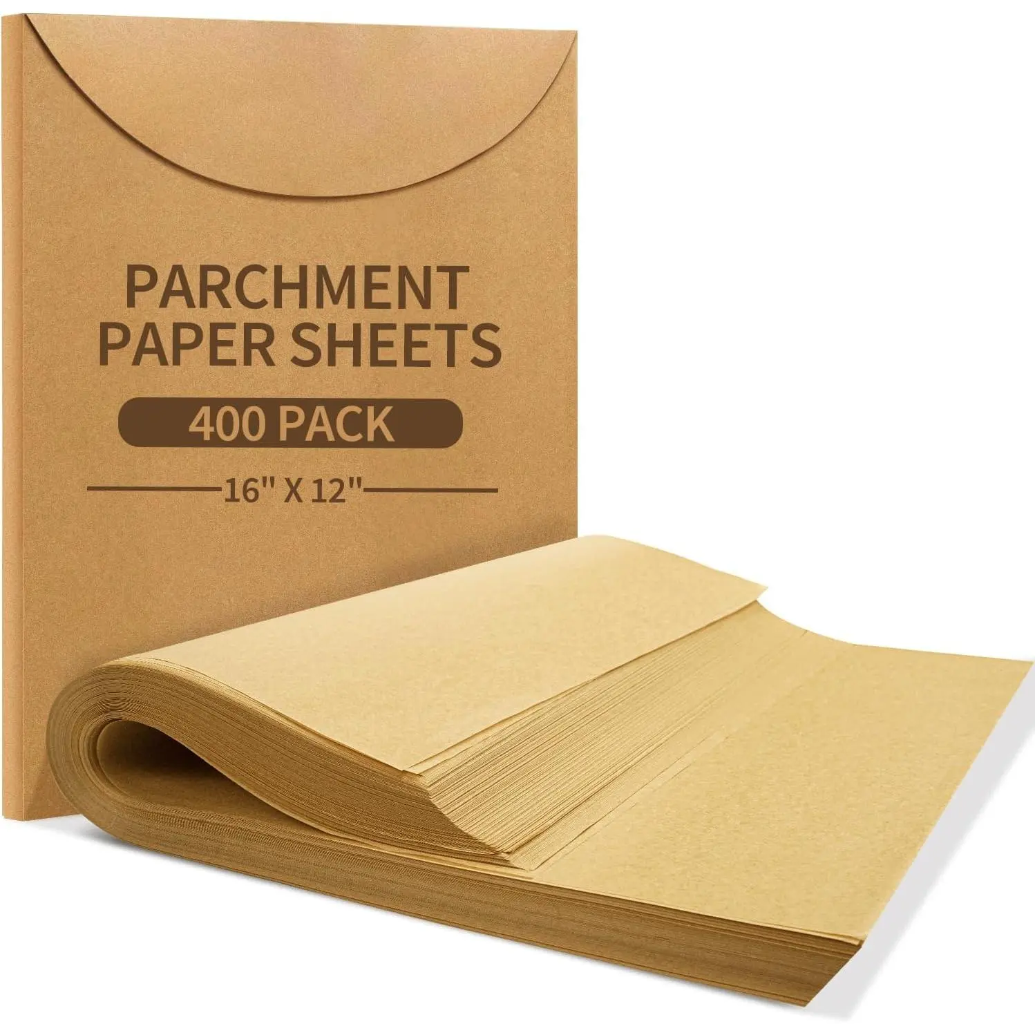 400 Pack  Paper Sheets, 12 x 16 Inch No-Stick Pre-Cut Baking Paper Sheets, Half Sheet  Paper for Cooking, Grilling, Steaming, Oven, Air Fryer, Microwave