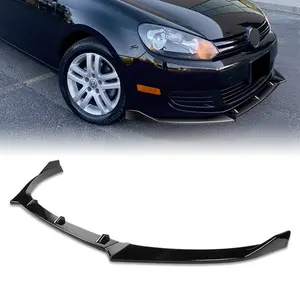SPORT-Style Front Bumper Lip Body Kit Spoiler Compatible with 2010 - 2013 Volkswagen Golf 6 Bumper (Do Not Fit GTi Model)