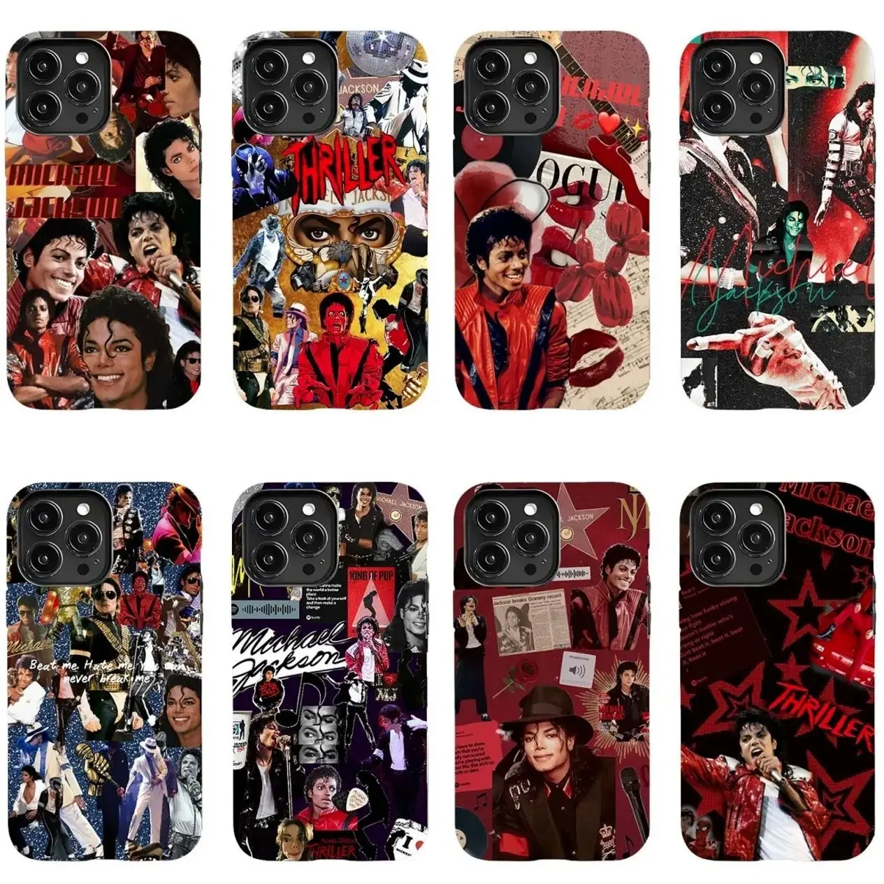 Michael Jackson Iconic Glove-Themed Shockproof Phone Case Compatible with iPhone 11–17 Pro Max/Plus Series and Samsung Galaxy S23 – Series.