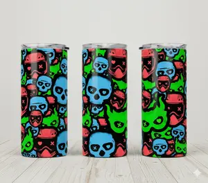 Masked Men 20 oz Skinny Tumbler