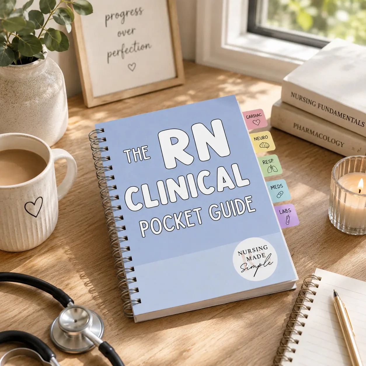 RN Clinical Pocket Guide 2025 Book | Quick Nursing Reference for Students & Nurses