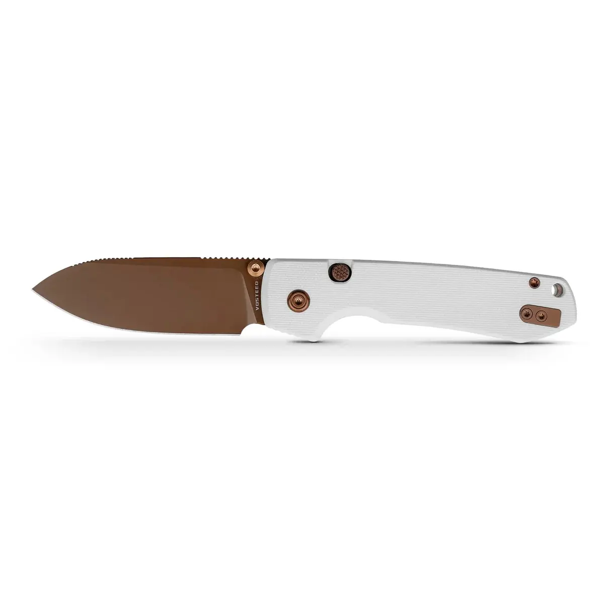 Vosteed Raccoon Top Liner Lock 14C28N Green Micarta Handle Folding EDC Knife men