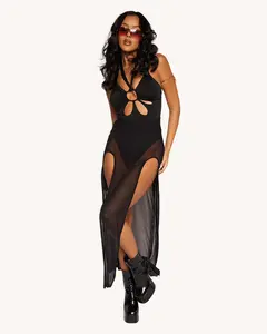 Nightshade Mesh Cutout Dress