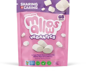 Freedom Mallows Vegantics - Plant based, Top 14 allergy free, Halal certified, Kosher and PKU suitable
